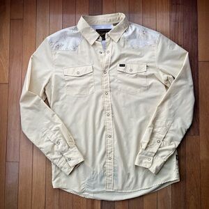 Howler Brothers Light Butter Yellow Button-Down Shirt